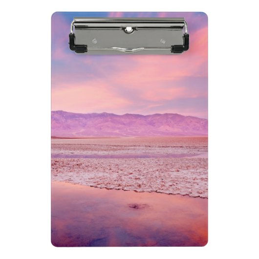 water湖、Badwater、デスヴァレー ミニクリップボード (正面)