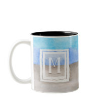 #Water色#Monogram #Sea砂ブルーとタン