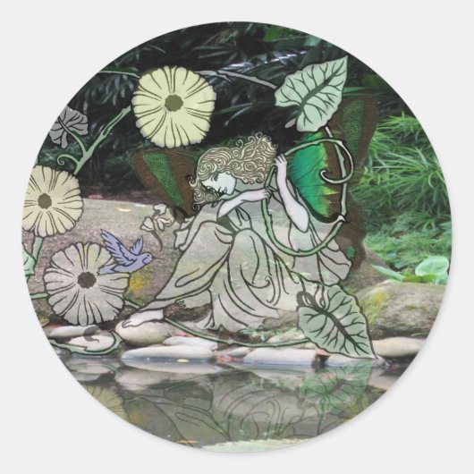 Water2による妖精 ラウンドシール (正面)