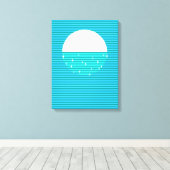 WATER - 4つの要素 キャンバスプリント (インサイチュ (ウッドフロア))