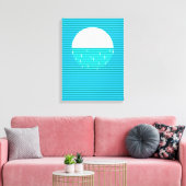 WATER - 4つの要素 キャンバスプリント (インサイチュ (リビング))