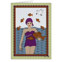 Water_A_Greetingカードから出た魚