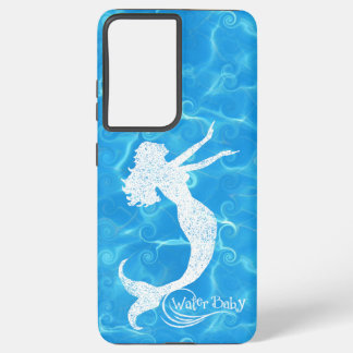 Water Baby Mermaid Wave Case Samsung Galaxy S21+ケース
