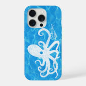 Water Baby Octopus Wave Case iPhoneケース (裏面)
