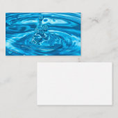 Water Background - Blue 名刺 (正面/裏面)