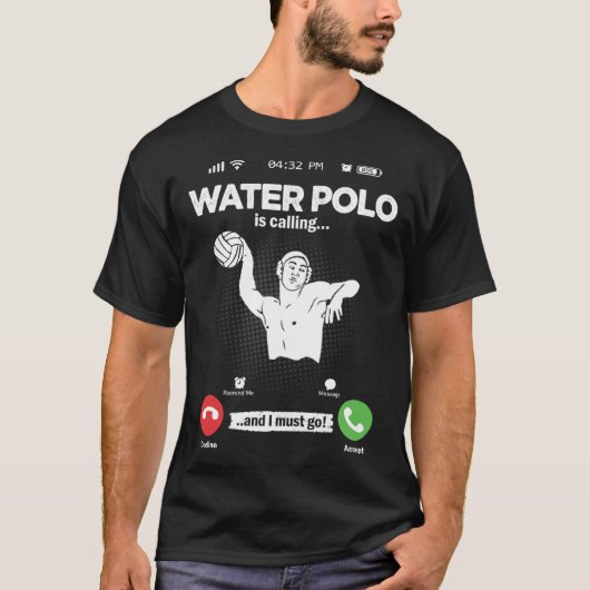 Water Ball Is Calling I Must Go Swimming Hobby Wat Tシャツ (正面)