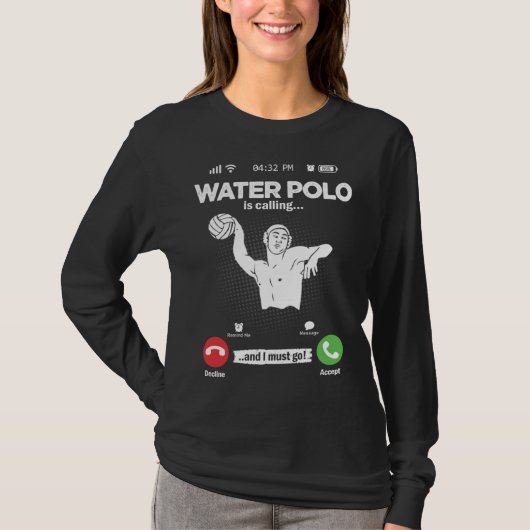 Water Ball Is Calling I Must Go Swimming Hobby Wat Tシャツ (正面)