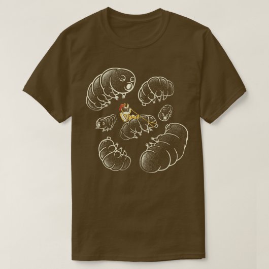 Water Bear Tardigrade Micro Cosmos by Tobe Fonseca Tシャツ (デザイン正面)
