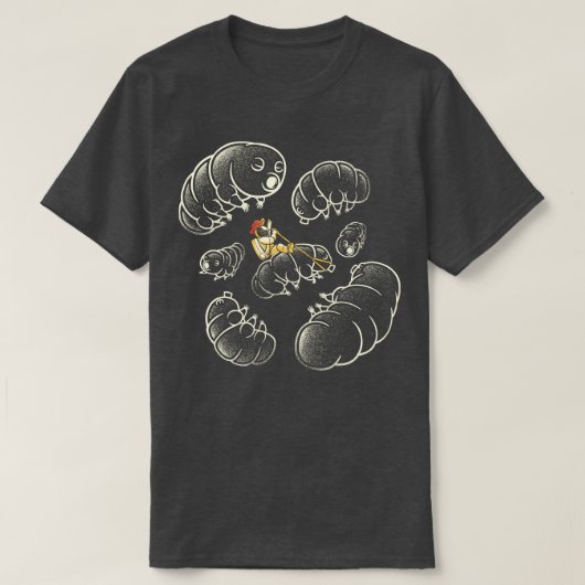 Water Bear Tardigrade Micro Cosmos by Tobe Fonseca Tシャツ (デザイン正面)
