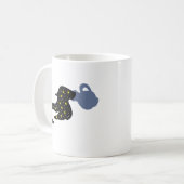 Water Bearer Silhouette Mug – Smooth Modern コーヒーマグカップ (正面左)