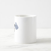 Water Bearer Silhouette Mug – Smooth Modern コーヒーマグカップ (中央)
