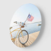 Water | Bicycle By the Lake ラージ壁時計 (傾斜)