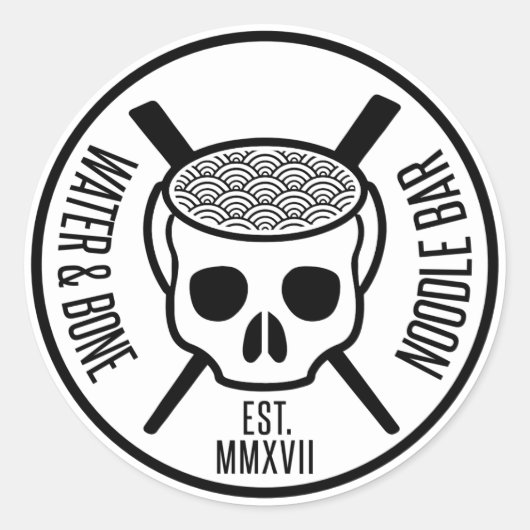 WATER&BONEシール ラウンドシール (正面)