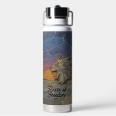 Water Bottle 25oz – Sunset Lion ウォーターボトル (背面)
