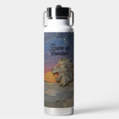 Water Bottle 25oz – Sunset Lion ウォーターボトル (正面)