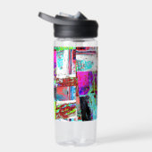 Water Bottle – Abstract Grid ウォーターボトル (右面)