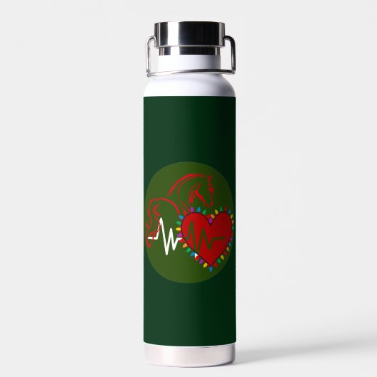 Water Bottle Christmas Logo ウォーターボトル (背面)