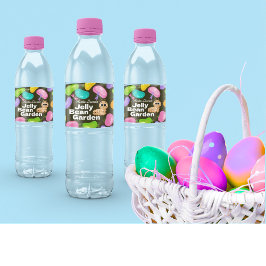 Water Bottle Labels Easter Jelly Bean Garden Party ペットボトルラベル