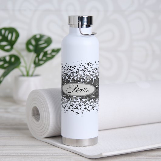 Water Bottle personalizado con trozos dispersos ウォーターボトル (ヨガ)