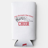 Water Bottle with Black Cursive Name, Phone, Year スリム缶クーラー (正面)