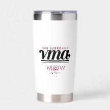 Water Bottle with Black Cursive Name, Phone, Year