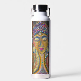 Water bottle with Feminine Buddha original art ウォーターボトル