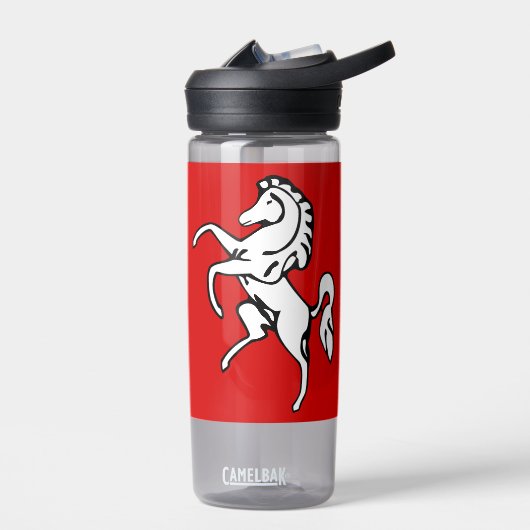 Water bottle with flag of Kent County, England ウォーターボトル (左面)