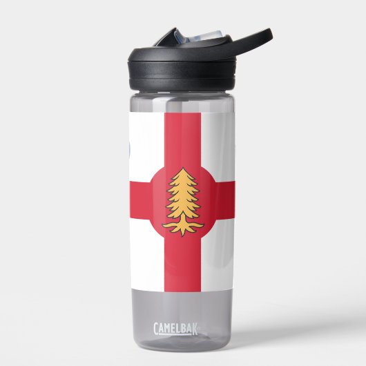 Water bottle with flag of Montreal, Quebec, Canada ウォーターボトル (左面)