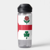 Water bottle with flag of Montreal, Quebec, Canada ウォーターボトル (背面)