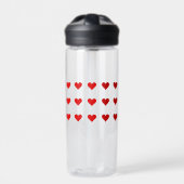 Water Bottle with hearts ウォーターボトル (正面)