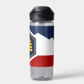 Water bottle with new flag of Utah, USA ウォーターボトル (背面)