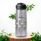 Water bottle with pretty daisy flowers ウォーターボトル