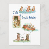 Water Cats by Louis Wain ポストカード (正面)