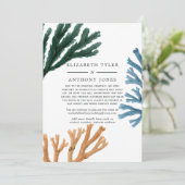 Water Color 減ら藻類結婚のゲスト一覧 案内状 (スタンド正面)