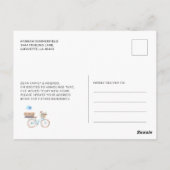 Water Color Bike Moving Announcement ポストカード (裏面)