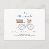 Water Color Bike Moving Announcement ポストカード (正面)