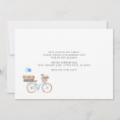 Water color Blue Bike新しいアドレスを移動した 案内状 (裏面)