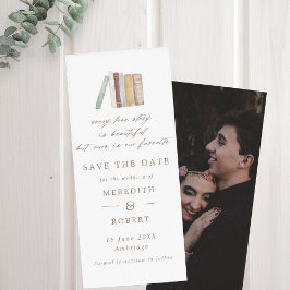 Water Color Books Every Love Story'結婚のブックマーク セーブザデート
