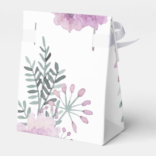 Water color Bouquetありがとう薄紫ID654 フェイバーボックス (裏面サイド)