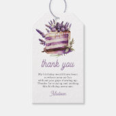 Water color Brunchをテーマにした有難うパーソナライズされた ギフトタグ (正面)