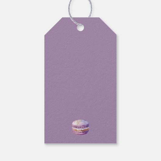 Water color Brunchをテーマにした有難うパーソナライズされた ギフトタグ (裏面)