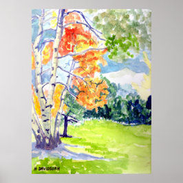 WATER COLOR BY HARRIET DAVIDSOHN - ARTIST GALLERY ポスター