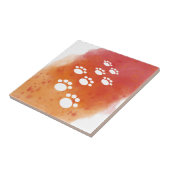 Water Color Dog Pawトラック タイル (側面)