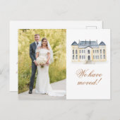 Water color English Manor Estate Photo Moved ポストカード (正面/裏面)