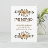 Water Color Floraアナウンスメントカードを移動 案内状 (スタンド正面)