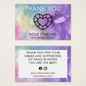 Water color Gemハートジュエルロゴ (正面&裏面)