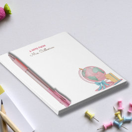 Water Color Globeメモ(メモ帳から先生) ノートパッド