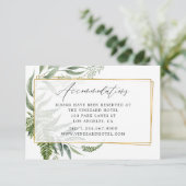 Water Color Herbarium Geometric 結婚's エンクロージャーカード (スタンド正面)