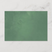 Water Color Herbarium Geometric 結婚's エンクロージャーカード (裏面)