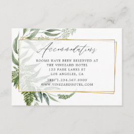 Water Color Herbarium Geometric 結婚's エンクロージャーカード